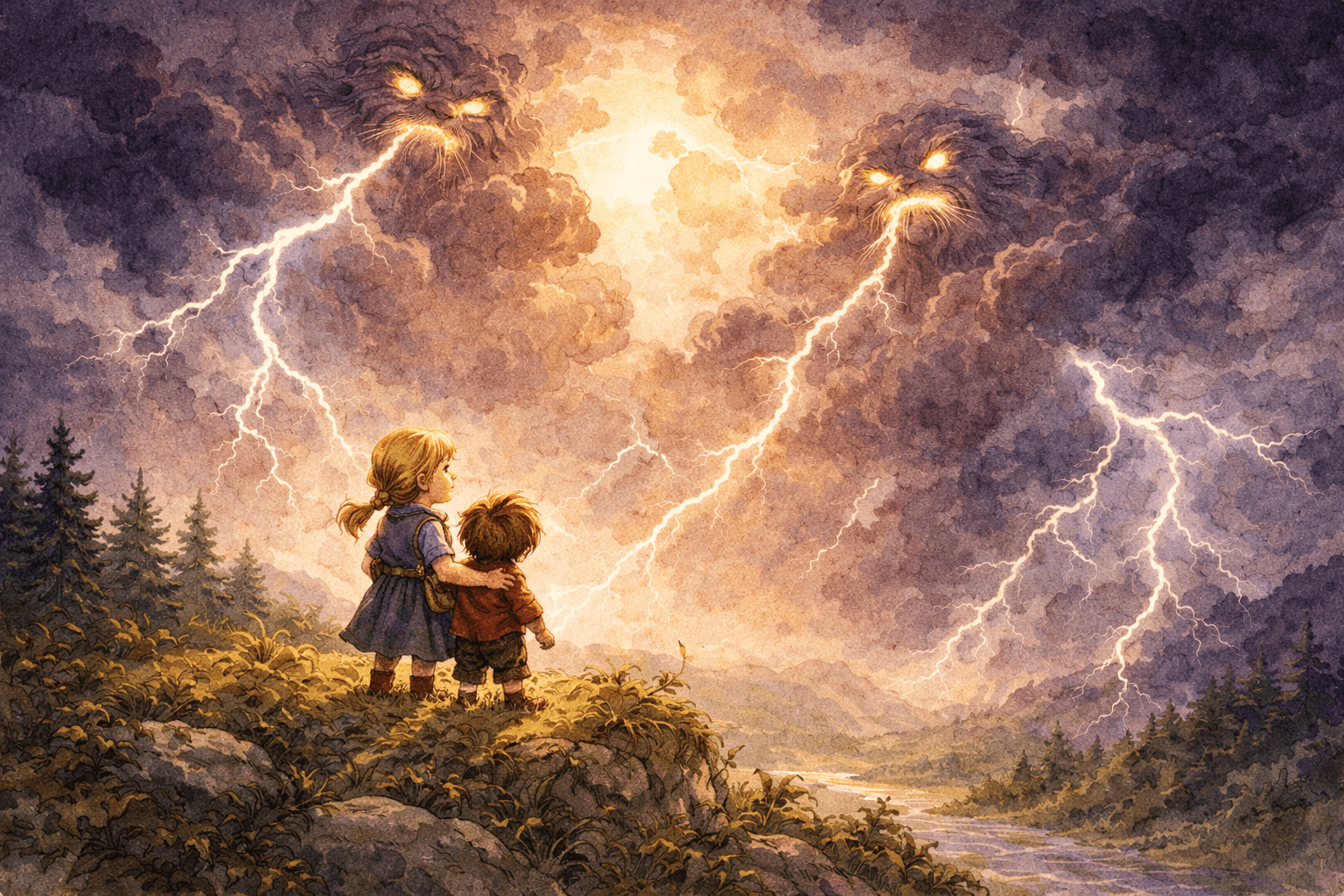 Pip and Pepper facing the Thunder Giants